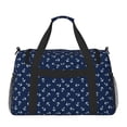 thumbnail image 3 of Hirioo Nautical Themed Simple Anchors Hand Travel Bag for Men Women,Durable and Spacious Travel Bag with Multiple Pockets for Work, Travel, Weekend Getaways, 3 of 8