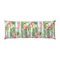 thumbnail image 2 of Lsque Tropical Flamingo Body Pillow Case Cover,Ultra-Soft Microfiber Bed Pillow Cases 20x54 inches,Elegant Bedding,Breathable Durable Pillow Cover with Envelope Closure, 2 of 8