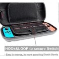 thumbnail image 2 of Switch Case - Carrying Case with 20 Game Cartridges, for Nintendo Switch Console and Accessories, Gray, 2 of 5