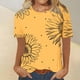 thumbnail image 1 of Fiudx Camisetas para Mujer Camiseta de Manga Corta con Cuello Redondo y Estampado Informal para Mujer a La Moda, 1 of 4