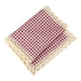 thumbnail image 3 of Shengshi Microwave Oven Cover Dust Oil Proof Cloth with Storage Pockets Cotton Linen Kitchen Toaster Appliance Protector Red #B, 3 of 7