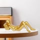 thumbnail image 3 of Gold Decor Reading Statue Home Decorations Gold Accent Home Decor for Living Room Resin Abstract Rea, 3 of 5