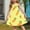 Yellow, variant on FAHXNVB Girls Cami Midi Dresses Casual Summer Crewneck Spaghetti Straps A Line Tiered Flowy Sundress Graphic Print Fashion Cozy Beach Vacation Dresses 2-12 Years