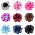 thumbnail image 3 of Pnellth Women Hair Net High Elasticity Temperament Hollow Out Dot Print Lightweight Decorative Soft Contrast Color Lady Bud Hair Net for Waitress, 3 of 7