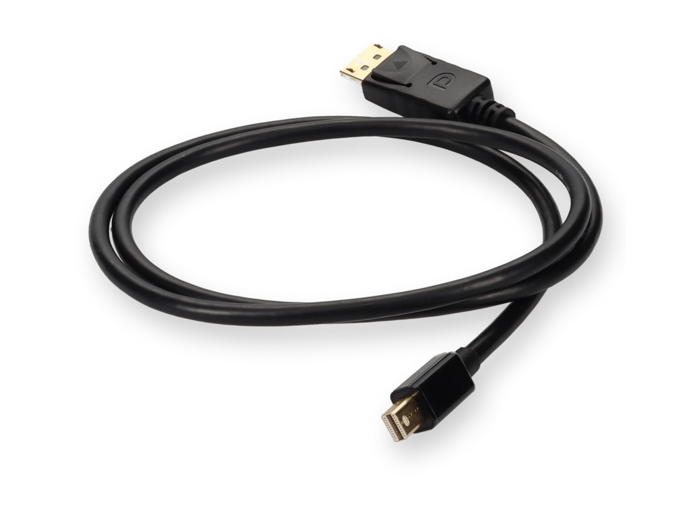 AddOn 3ft Mini-DisplayPort 1.2 Male to DisplayPort 1.2 Male Black Cable For Resolution Up to 3840x2160 [4K UHD] (minidp2dp12mm3)