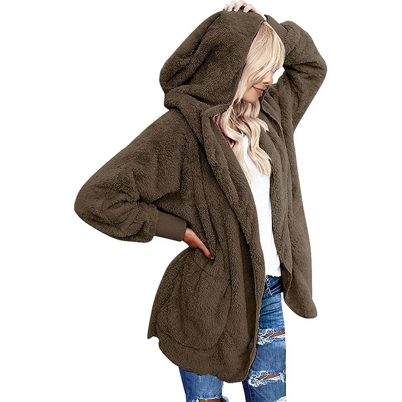 oversized hooded cardigan