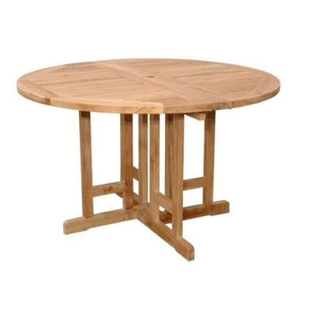 Anderson Teak Butterfly Patio Bistro Folding Table in Natural