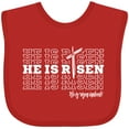 thumbnail image 3 of Inktastic He is Risen Mirror Words Boys or Girls Baby Bib, 3 of 4