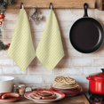 thumbnail image 6 of Yellow Striped Kitchen Towels Set of 4, Modern Simple Farmhouse Beige Vintage Absorbent Dish Towels for Kitchen, Microfiber Hand Towel, Quick Drying Tea Towel for Cleaning Decorative Dishcloths, 6 of 7