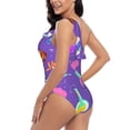 thumbnail image 6 of Daiia Chemistry Tools Women's One Piece Swimsuits Personalized One Shoulder Swimwear Asymmetric Ruffle Bathing Suits-Large, 6 of 8