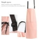 thumbnail image 5 of Delantal babero impermeable a prueba de aceite adultos babero delantal para cocinar hornear (rosa) Sywqhk Cuidado Belleza, 5 of 8