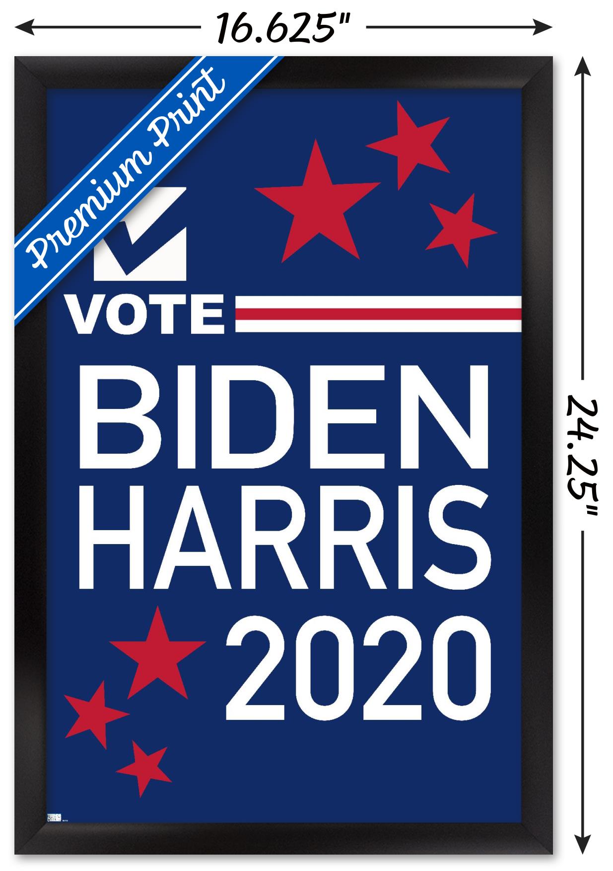 Trends International Vote - Biden/Harris 2020 Wall Poster 16.5" x 24.25" x .75" Black Framed Version