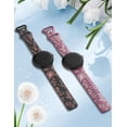 thumbnail image 5 of TOYOUTHS 2 Pack Floral Engraved Bands Compatible with Google Pixel Watch 2/Google Pixel Watch Band Women, Two-Tone Cute Silicone Sport Summer Strap for Pixel Watch 2/Pixel Watch, 5 of 7