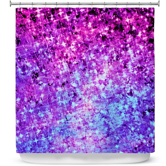 Shower Curtains 70" x 84" from DiaNoche Designs by Julia Di Sano - Radiant Orchid Galaxy