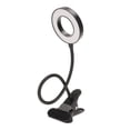 thumbnail image 3 of Lámpara de escritorio LED con clip para ajustar el brillo, lámpara de mesa recargable por USB para leer tatuajes de maquillaje, 3 of 8
