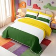 thumbnail image 3 of Erosebridal Geometric Stripes Quilt Full,Modern Striped Full Bedspread Sets,3-Piece,1 Coverlet and 2 Pillowcases, 3 of 7