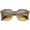 Brown-Marble / Amber, variant on sunglassLA Unisex Women's Fashion Oversize Marble Print Horn Rimmed Round Sunglasses (Brown-Marble / Amber) - 55mm