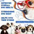 thumbnail image 2 of Oimmal Vision Supplement for Dogs, Tear Stain Support with Omega-3 Fatty Acids, Lutein, Bilberry Extract - Dog Vision & Immune Support Supplement - Beef Flavor 300 Chews, 2 of 10