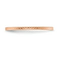thumbnail image 3 of 10K Rose Gold 1.2mm Criss-Cross Pattern stackable Band - Size 5, 3 of 3