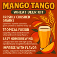thumbnail image 4 of Label Peelers Mango Tango Wheat Beer Kit - Extract, 4 of 5