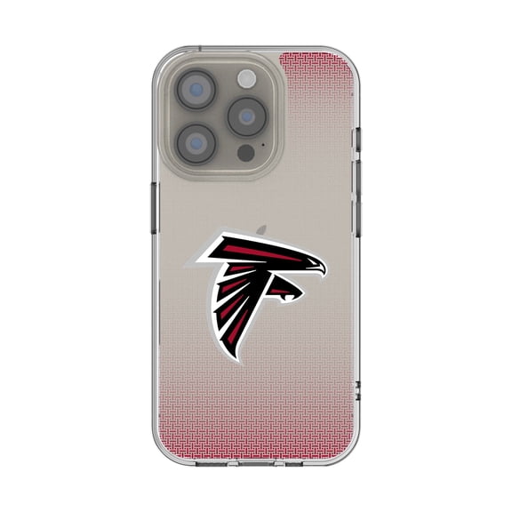 Atlanta Falcons Linen Logo iPhone Clear Case