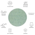 thumbnail image 5 of Safavieh Courtyard Teodor Geometric Indoor/Outdoor Area Rug, Green, 6'7" x 6'7" Round, 5 of 9