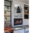 thumbnail image 5 of Marmont Hill "Bear in Hay BW" Painting Print on White Wood, 5 of 5