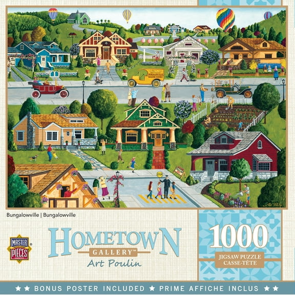 MasterPieces 1000 Piece Jigsaw Puzzle - Bungalowville - 19.25"x26.75"