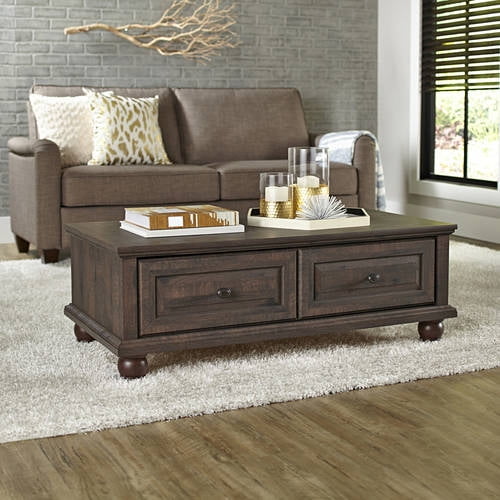 Better Homes & Gardens Crossmill Coffee Table, Heritage Walnut Finish ...