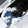 thumbnail image 2 of XXL Gaming Mouse Pad, 35.5x15.75 Non-Slip Large Desk Pad Mousepad with Stitched Edges Waterproof Keyboard Mouse Mat Desk Protector for Game, Office and Home, Sea Wave, 2 of 6