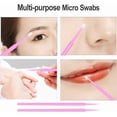 thumbnail image 2 of 400PCS Micro Brush Disposable Micro Swabs for Eyelash Extension, Nails, Eyeliner(Head Diameter: 2.0mm Pink), 2 of 6