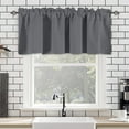 thumbnail image 4 of Homesteed Thermal Insulated Short Blackout Curtain - Rod Pocket Kitchen Bathroom Living Room Window Panel 57x18 Inch, 4 of 5
