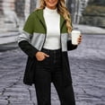 thumbnail image 6 of MaFYtyTPR Women's Color Block Hoodies Zip Up Long Sleeve Hooded Sweatshirts Loose Fit Casual Coat with Pockets, 6 of 6