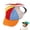 Orange, variant on Dog Propeller Hat, Puppy Hat Propeller Baseball Hat, Adjustable Pet Cap with Ear Holes, Rainbow Helicopter Design for Cats & Dogs, Funny Baseball Costume Hats for Outdoor Walk.