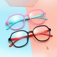 thumbnail image 1 of Children Stylish Dual Colors Anti-Blue Light Eyes Protection Flat Eyeglasses, 1 of 8