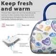 thumbnail image 3 of Insulated Lunch Bag Women, Reusable Summer Sea Shells Beach Shells Tote Lunch Box, Leakproof Cooler Lunch Bags for Work Office Travel Picnic, 3 of 4