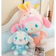 thumbnail image 4 of Muñeco de conejo de Sanrio, Hello Kitty, amigo Cinnamoroll, Kuromi, My Melody, juguete de peluche, almohada de anime kawaii, decoración de habitación, regalo de Navidad para niños, 4 of 6