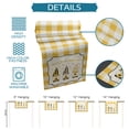 thumbnail image 7 of Table Runner Dresser Scarves 72 Inch Long, Rural Farm Sunflowers Gnomes Linen Dining Table Runners Yellow White Buffalo Checked Tabletop Scarf for Wedding Holiday Party Kitchen, 7 of 7