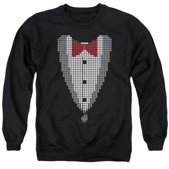 Big Bang Theory - Pixelated Tux - Crewneck Sweatshirt - Large