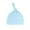 Sky Blue, variant on beishanbush Baseball Caps Hats Autumn Winter Soft & Warm Knotted Cap for Boys and Girls - Organic Baby Hats 0-6 Month Old Black