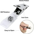 thumbnail image 5 of FZENeast 100PCS Metal Badge Clips with Strap Adapter Clips for Name Badge Holders, 5 of 7