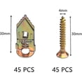 thumbnail image 2 of 45 Sets Drywall Anchors, Plasterboard Screws, Expansion Plugs Wall Fixing Kit, 2 of 4