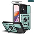 thumbnail image 1 of Funda Redmi 12C Case Carcasa Duro Ventana Deslizante Proteger La Cámara Soporte De Anillo Anti-huella Digital a prueba de choques, 1 of 4