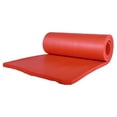 thumbnail image 2 of BalanceFrom Fitness 7 Pc Yoga Set w/ Mat, Stretch Strap, & Knee Pad, Red, 2 of 9