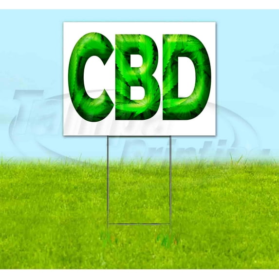 CBD (18" x 24") Yard Sign, Includes Metal Step Stake