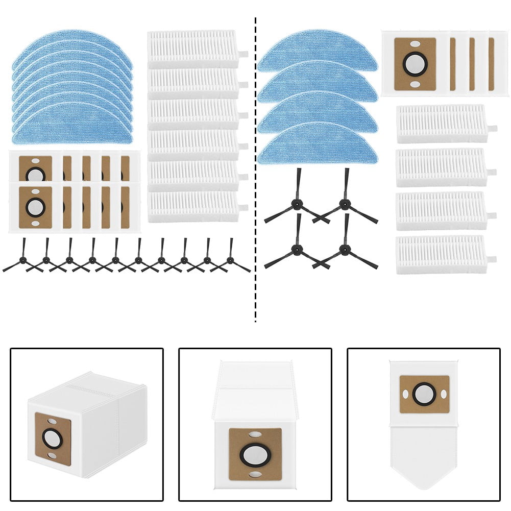 For Ilife A12 Pro Self Emptying Robot Vacuum Cleaner Filter Mop Cloth Dust Bag Side Brush Kit Household Cleaning Accessories