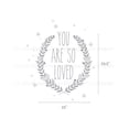 thumbnail image 2 of You Are So Loved Quote Lettering Wall Decal, 2 of 2