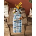 thumbnail image 5 of Lake Paddle Striped Table Runner 48 Inches, Watercolor Vintage Wood Grain Bed Runner Dresser Scarves Tabletop for Indoor Outdoor Parties/Ceremony/Banquet, 13" x 48", 5 of 8
