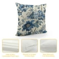 thumbnail image 4 of GOSMITH Chinoiserie Pillow Cover Vintage Blue Flower Throw Pillow Covers Spring Summer Floral Outdoor Pillow Cases Cushion Covers for Couch Sofa Bedroom Chinoiserie Decor White, 4 of 5