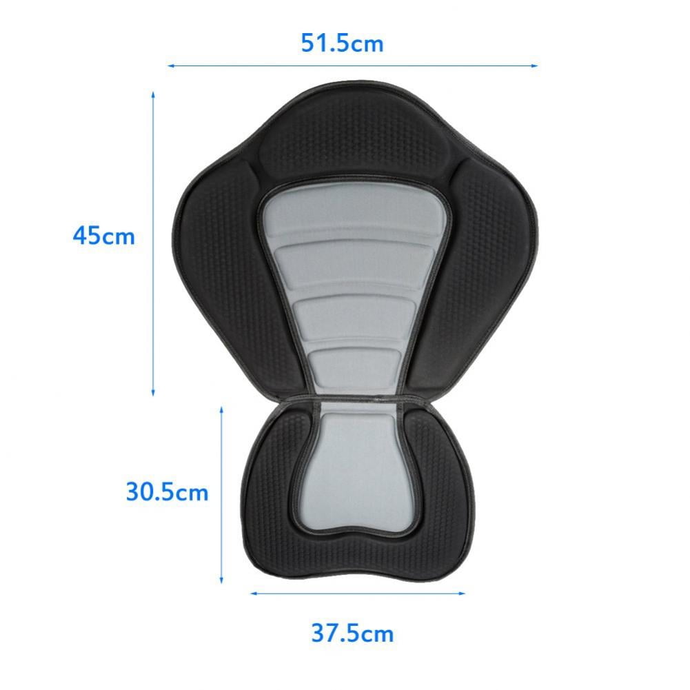 Hzzsbu Kayak Seat Pad Adjustable Ocean Rowing Cushion Detachable Non-Slip Padded Canoe Seat Black Kayaking Accessories